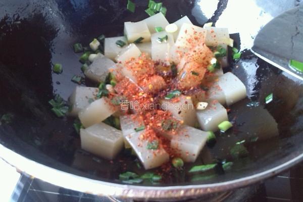 炒凉粉的做法图解4