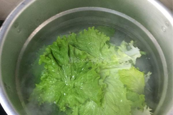白灼生菜的做法图解3