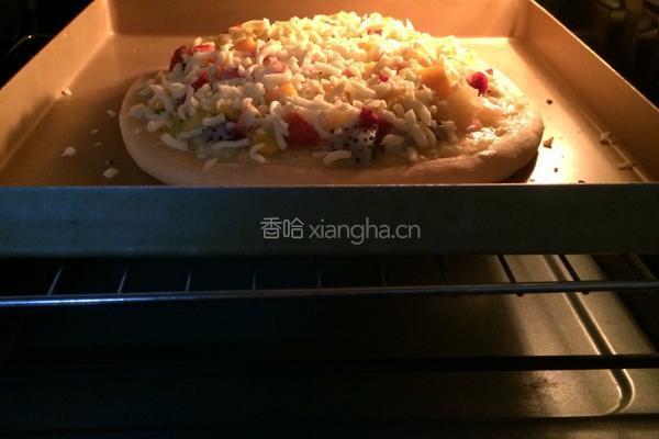 缤纷水果披萨的做法图解18