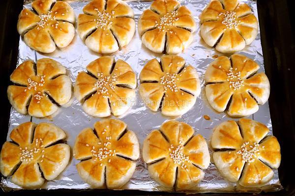 豆沙梅花酥的做法图解19