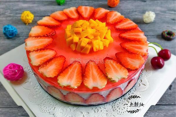 草莓酸奶慕斯蛋糕(电饭锅版)