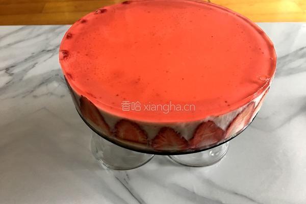 草莓酸奶慕斯蛋糕(电饭锅版)的做法图解13