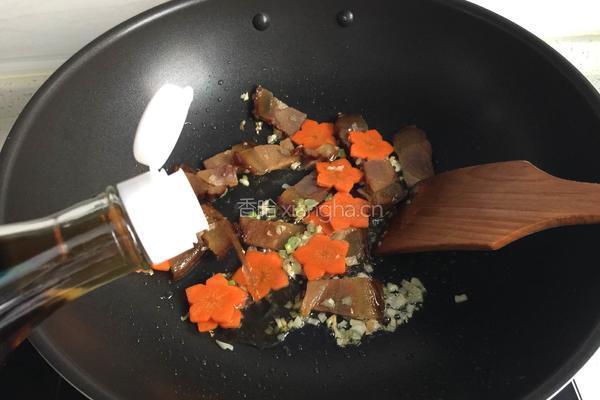 荷兰豆炒腊肉的做法图解6