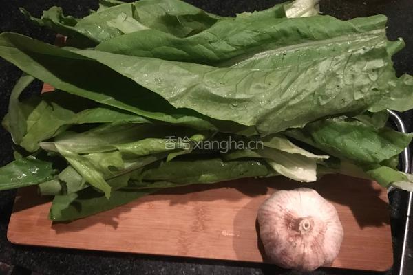 蒜蓉油麦菜的做法图解1