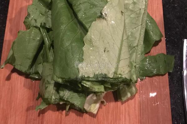 蒜蓉油麦菜的做法图解3