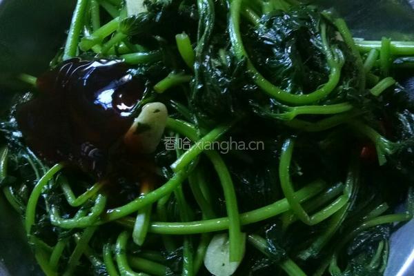 清炒番薯叶的做法图解5