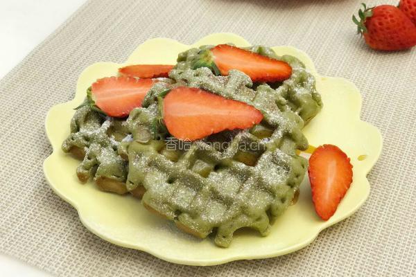 抹茶华夫饼的做法图解8