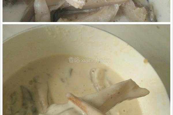 孜然素鸡（炸平菇）的做法图解4