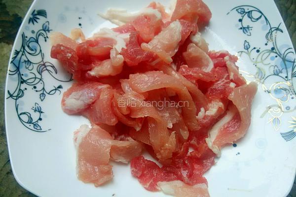 黄瓜青椒肉片的做法图解2