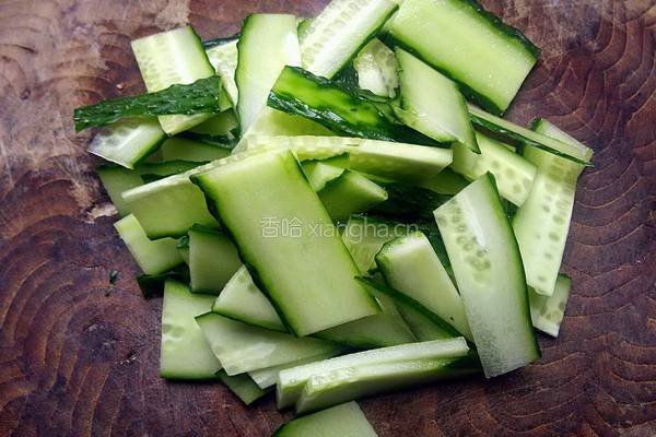 黄瓜青椒肉片的做法图解4