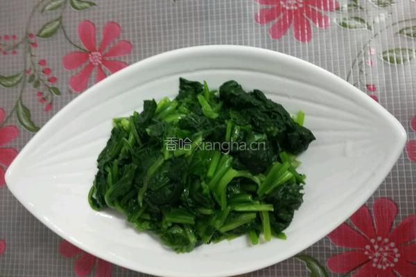 蚝油小酱拌菠菜的做法图解7