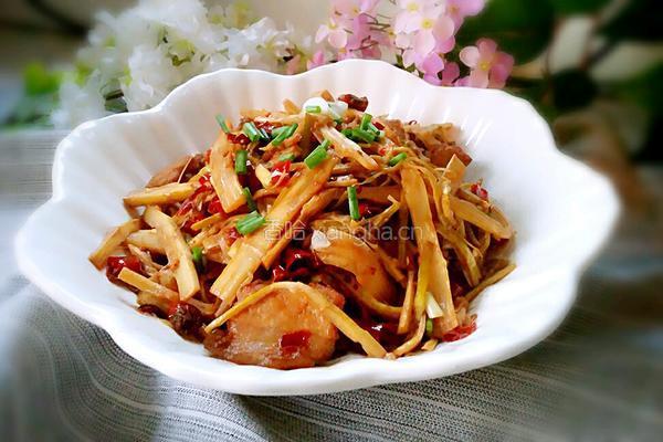 竹笋炒肉的做法图解9