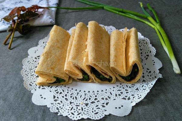 煎饼卷香椿芽的做法图解6