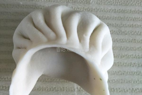 芹菜叶猪肉馅水饺的做法图解5