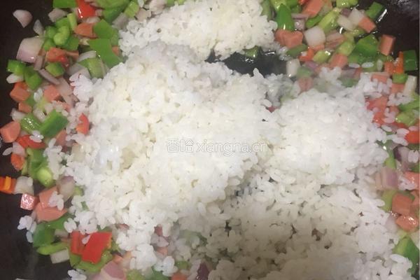 菠萝炒饭的做法图解9