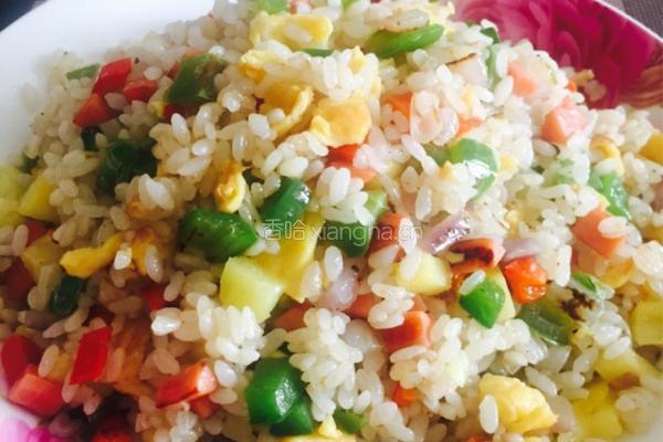 菠萝炒饭的做法图解12