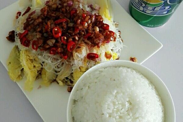 蒜蓉粉丝娃娃菜的做法图解8