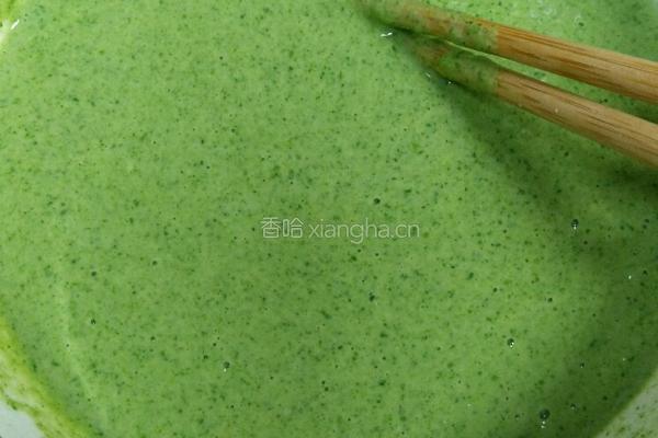 菠菜煎饼的做法图解6