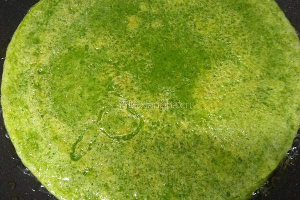 菠菜煎饼的做法图解9