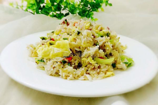 包菜炒饭的做法图解14