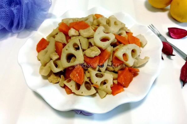 藕片炒肉丁的做法图解11