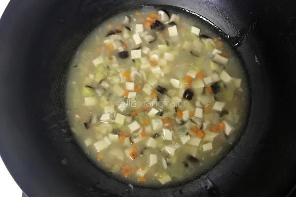 虾皮蔬菜豆腐羹的做法图解8
