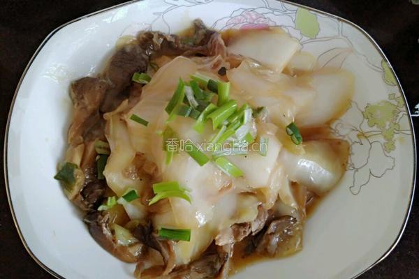 平菇白菜片的做法图解8