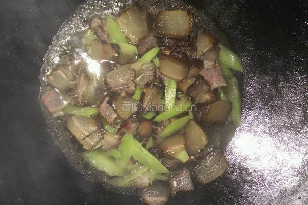 腊肉炒莴笋的做法图解12