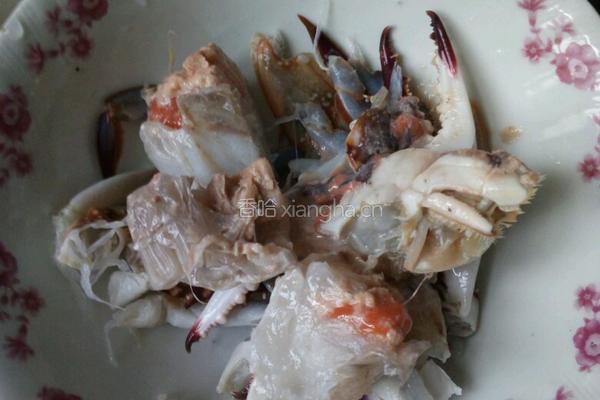 爆炒红膏蟹的做法图解2