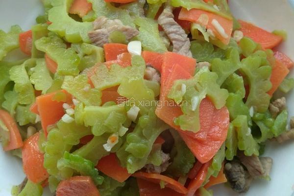 苦瓜炒肉的做法图解7