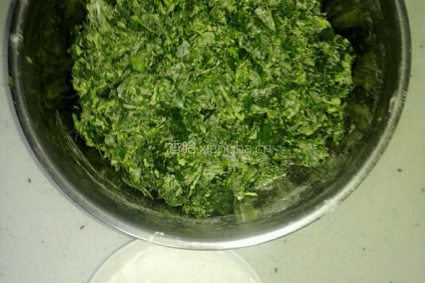 苜蓿菜团的做法图解3