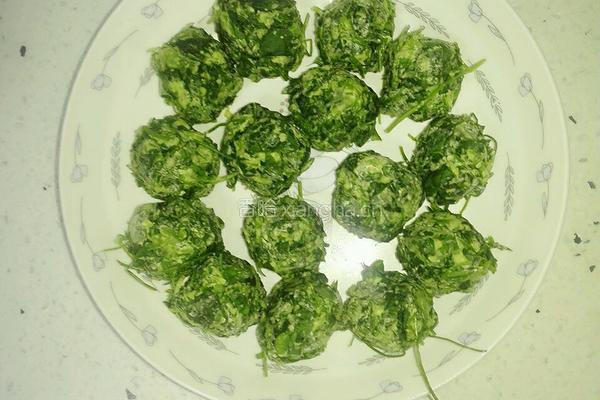 苜蓿菜团的做法图解4