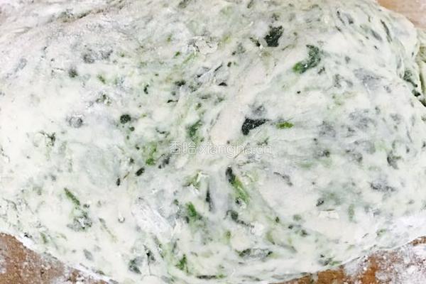 菠菜虾皮饼的做法图解4