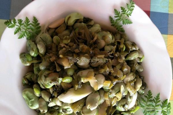 豌豆炒酸菜的做法图解6