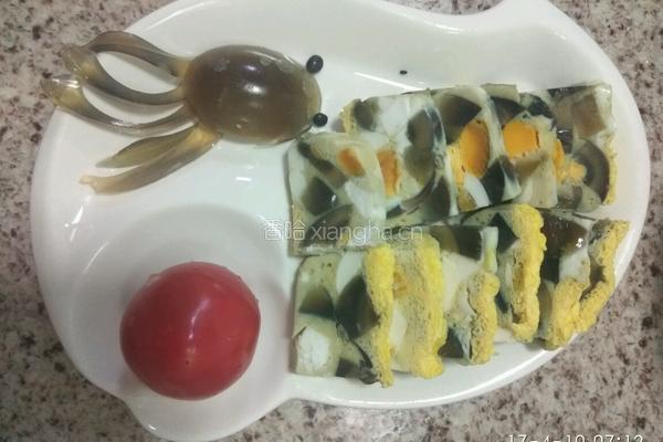 三彩蒸蛋的做法图解8