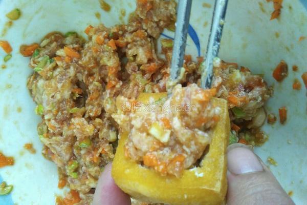 豆泡夹肉的做法图解5