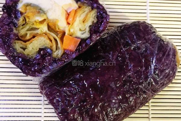 紫米粢饭团的做法图解9