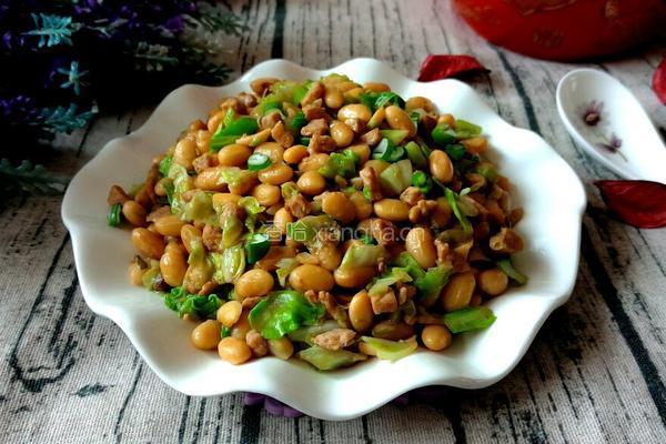 炖黄豆肉丁的做法图解12