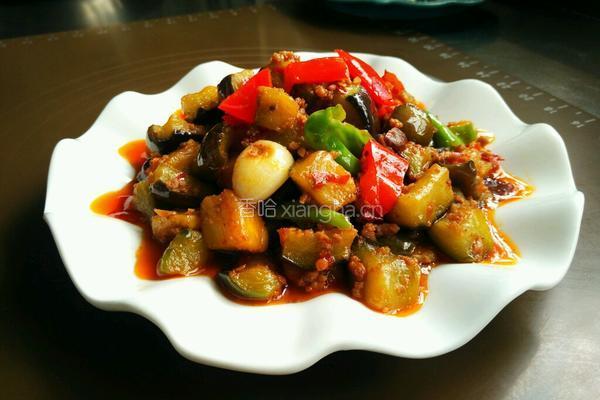 肉末炒茄丁的做法图解12