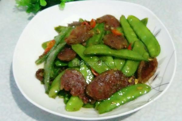 川肠烩荷兰豆的做法图解13