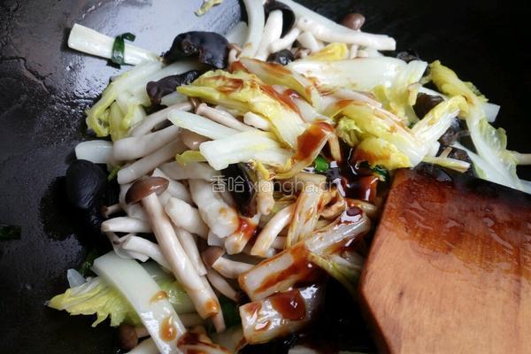 蟹味菇娃娃菜的做法图解5