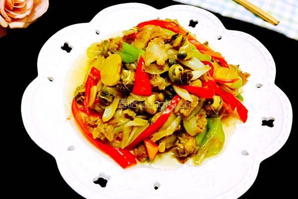 大葱花肉爆海石螺的做法图解18