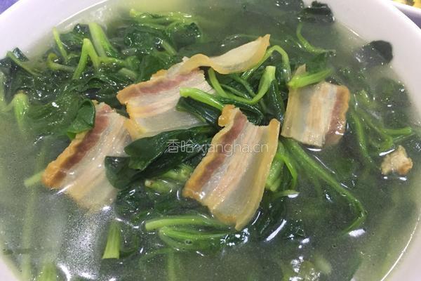 咸肉煮小青菜的做法图解3