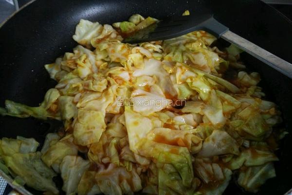 蚝油手撕包菜的做法图解8