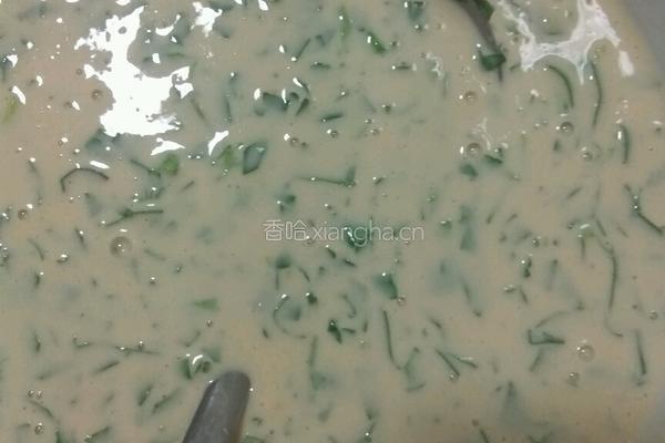 芹菜叶煎饼的做法图解5