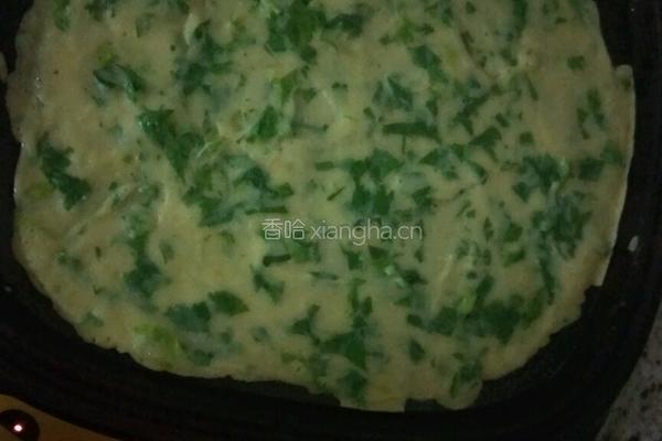芹菜叶煎饼的做法图解6