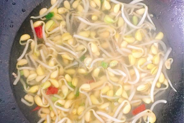 黄豆芽炒肉的做法图解9