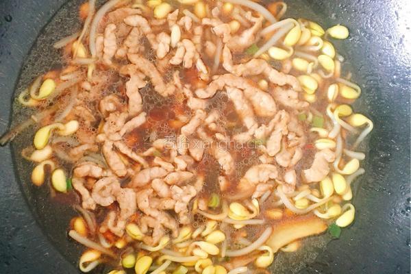 黄豆芽炒肉的做法图解11