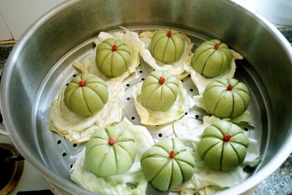 艾蒿南瓜青团子的做法图解17