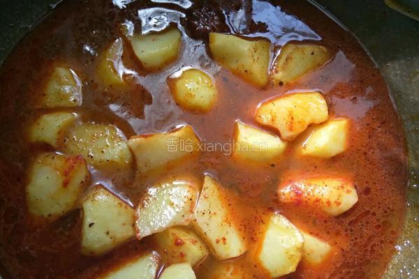 土豆烧肉丸的做法图解4